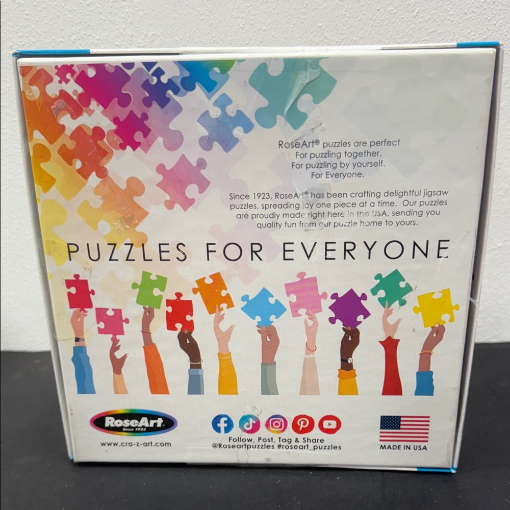 RoseArt My Happy Place Seaside Hill 1000 piece jigsaw puzzle.SALE 3/$25 - Picture 2 of 3